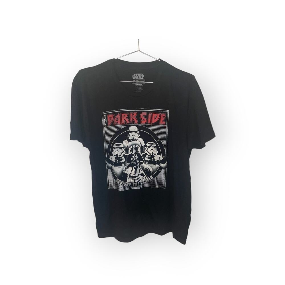 Star Wars The Dark Side Destroy the Rebels Graphic TShirt Sz L EUC